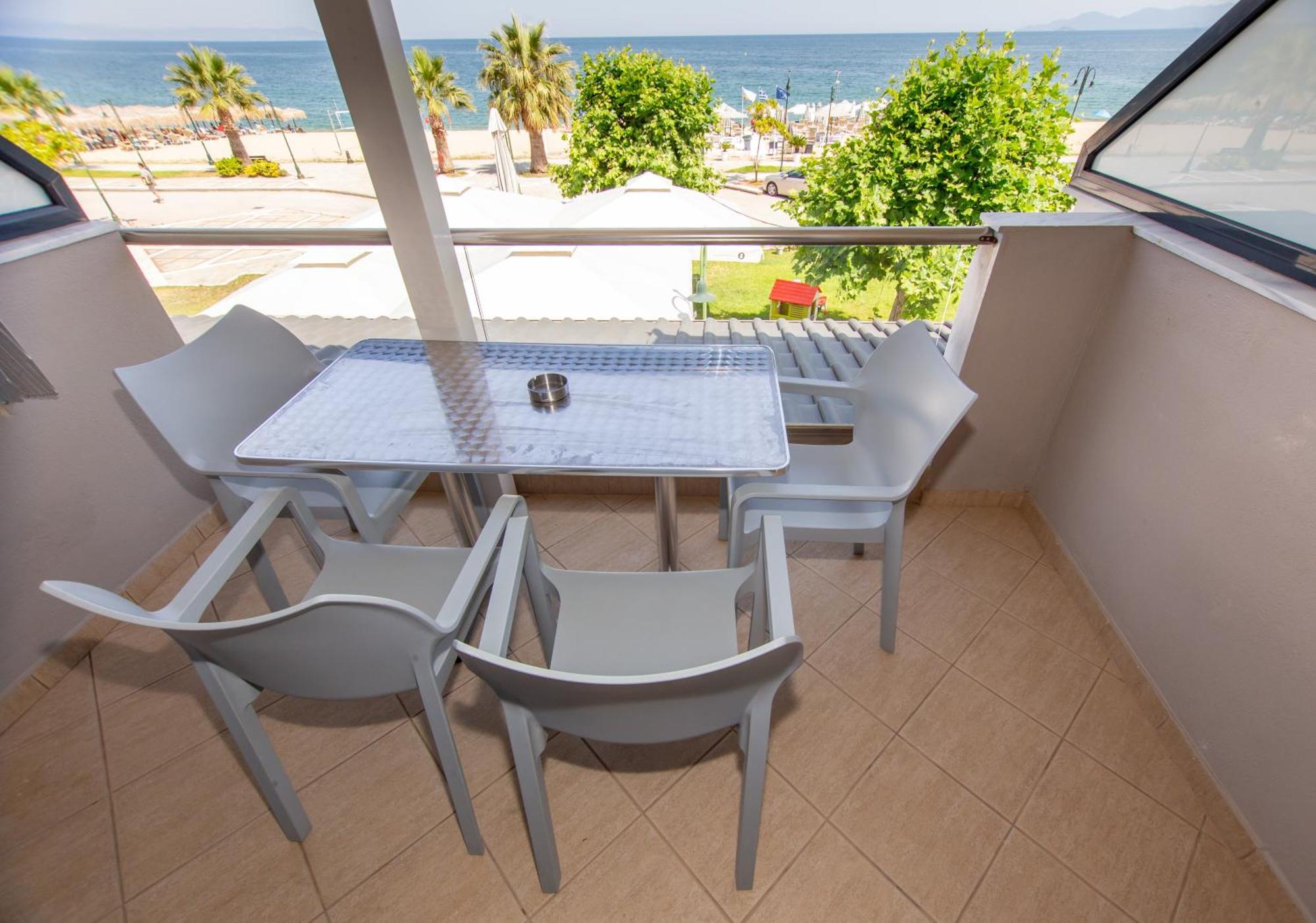 Amalia Mare Sea View & Beach Cafe - Bistro Apartment Nea Vrasna Exterior photo